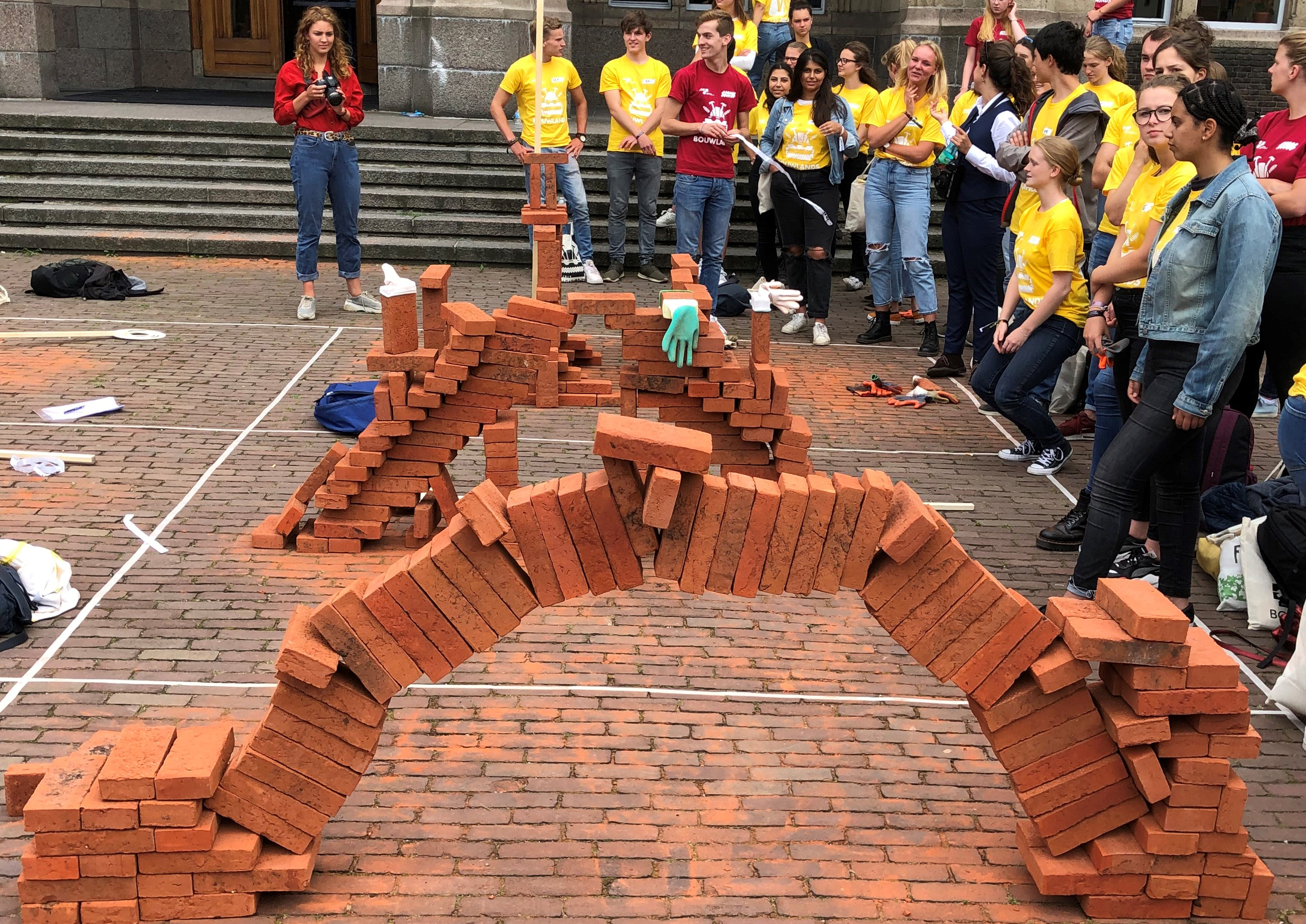 Het winnende ontwerp; de grootste brugoverspanning met baksteen